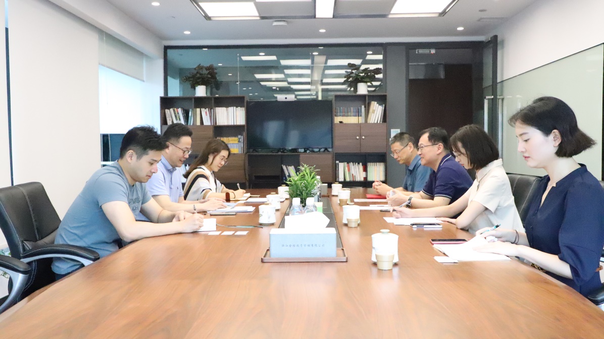 浙江省股权投资行业协会会长高强一行来访管理公司